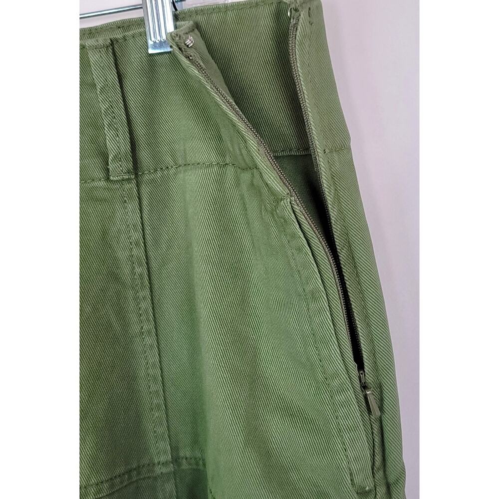 FREE ASSEMBLY Flared Skirt with Yoke Military Green w/Pockets Womens Size: 12 - Picture 6 of 15